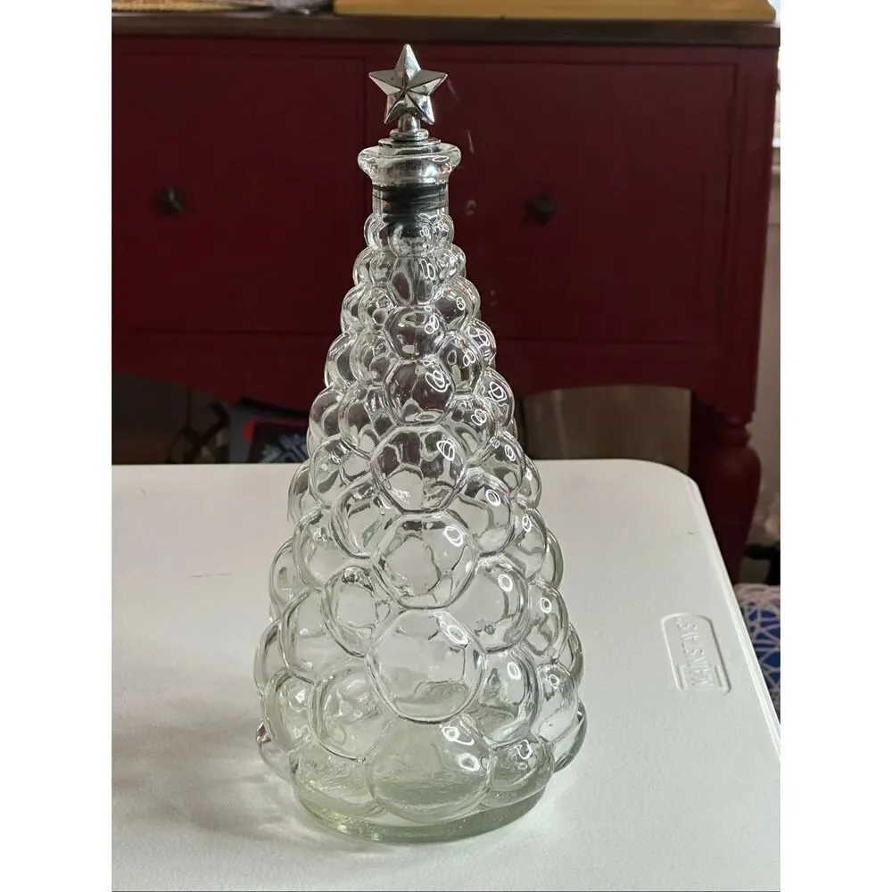 Crystal Tree Wine Liquor Glass Decanter